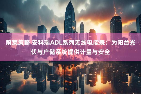 前莱策略 安科瑞ADL系列无线电能表：为阳台光伏与户储系统提供计量与安全