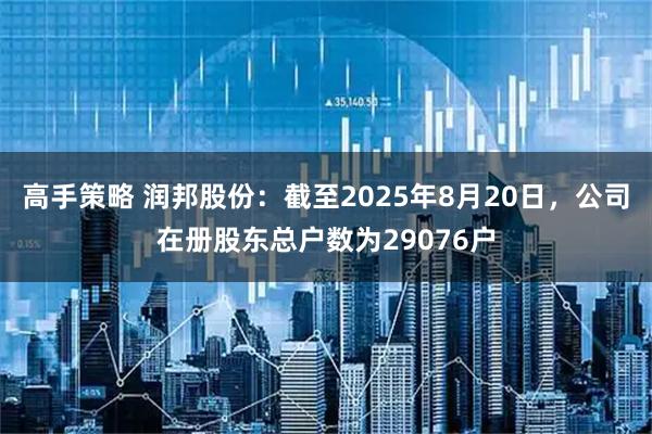 高手策略 润邦股份：截至2025年8月20日，公司在册股东总户数为29076户
